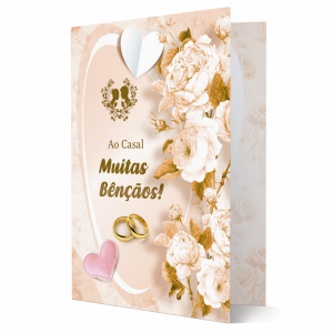 M-015 - Cartão de Casamento M-015 - Cartão de Casamento