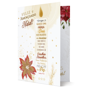 MB-044 - Cartão Feliz e abençoado Natal! - O maior presente que podemos receber... MB-044 - Cartão Feliz e abençoado Natal! - O maior presente que podemos receber...