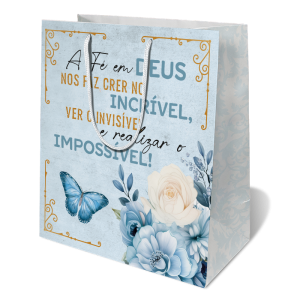 SC-050 - Sacola A fé em Deus nos faz crer no incrível...