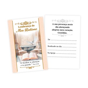 LP-006 - Lembrancinha de Batismo - 100 unidades LP-006 - Lembrancinha de Batismo - 100 unidades