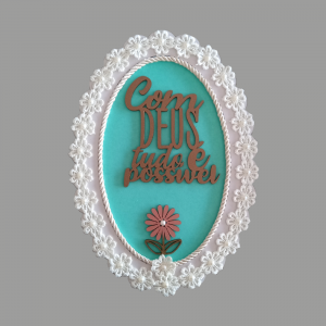 EFP-005 - Enfeite de Parede Com Deus...