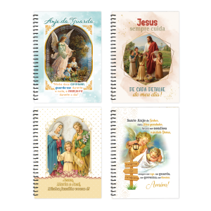 KCP-001 - Kit Caderno de catequese de capa dura sortido - 5 unidades KCP-001 - Kit Caderno de catequese de capa dura sortido - 5 unidades