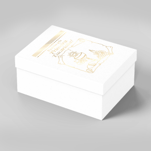 TC-005 - Caixa Presente de Papel com Hotstamp - Primeira Eucaristia TC-005 - Caixa Presente de Papel com Hotstamp - Primeira Eucaristia