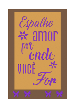 QDP-021 - Quadro Decorativo com Frase