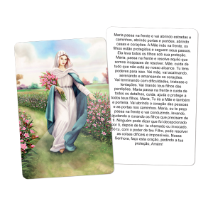 SA-001 - Santinho Auto Brilho Maria Passa na Frente SA-001 - Santinho Auto Brilho Maria Passa na Frente