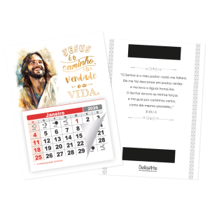 PCL-009 - Calendário Postal Jesus c/ refil e imã PCL-009 - Calendário Postal Jesus c/ refil e imã
