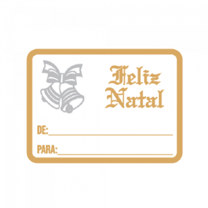 APN-005 - Etiqueta Decorativa - Feliz Natal APN-005 - Etiqueta Decorativa - Feliz Natal