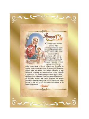 QMI-037 - Quadro Decorativo Bênção do Lar