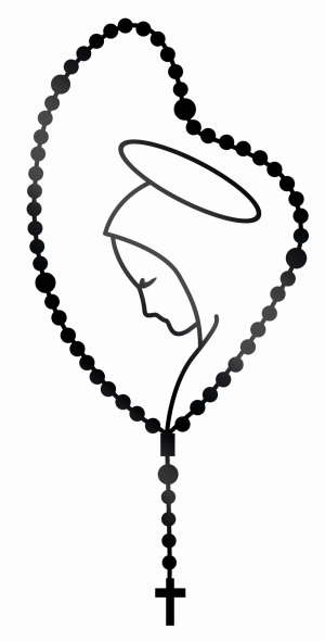 ATR-042 - Adesivo de Terço Refletivo Maria M - Preto - 5 Unidades