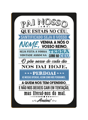 PDF-009 - Placa Decorativa Pai Nosso... PDF-009 - Placa Decorativa Pai Nosso...