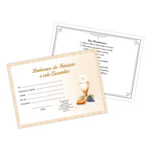 CEP-039 - Lembrança de Iniciação à Vida Eucarística CEP-039 - Lembrança de Iniciação à Vida Eucarística