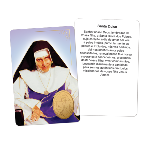 SH-025 - Santinho Hotstamp Santa Dulce