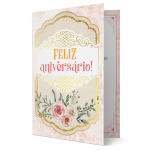 M-003 - Cartão Feliz Aniversário! M-003 - Cartão Feliz Aniversário!