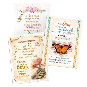 KP-009 - Kit Postal Fé - 160 Unidades KP-009 - Kit Postal Fé - 160 Unidades