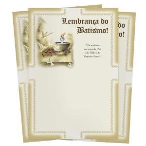LS-066 - Lembrança de Batismo - Sem texto