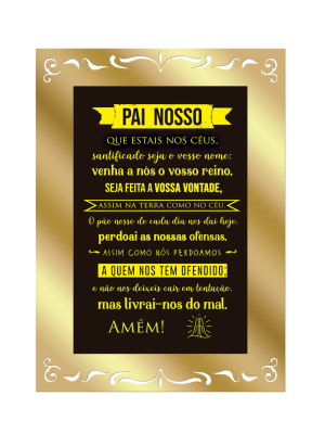 QMI-038 - Quadro Decorativo Pai Nosso