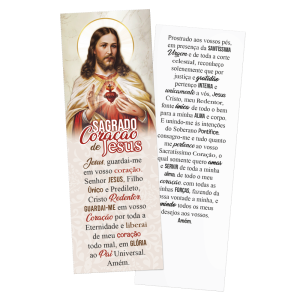 MP-007 - Marca Página - Sagrado Coração de Jesus - 50 unidades