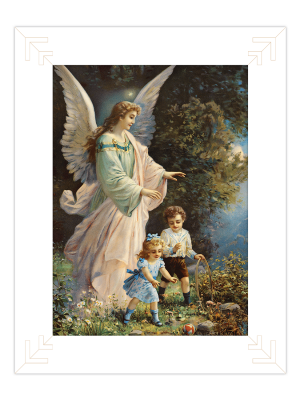 QTM-010 - Quadro de tecido M - Santo Anjo