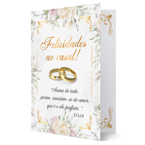 M-010 - Cartão de Casamento M-010 - Cartão de Casamento