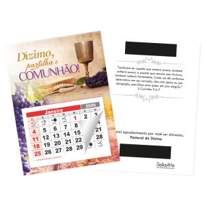 PCL-005 - Calendário Postal com imã, para Dizimistas PCL-005 - Calendário Postal com imã, para Dizimistas