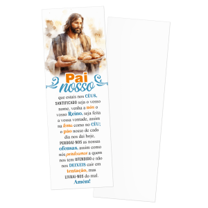 MP-032 - Marca Página - Pai Nosso - 50 unidades