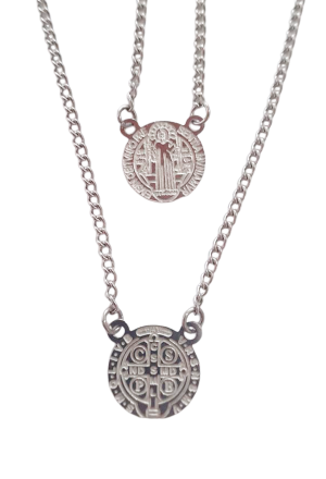 EI-014 - Escapulário São Bento redondo EI-014 - Escapulário São Bento redondo