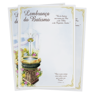 LS-043 - Lembrança de Batismo - Sem Texto