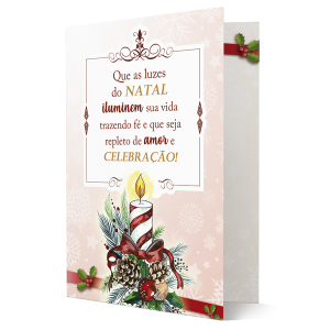 MB-229 - Cartão Que as luzes do Natal iluminem sua vida...
