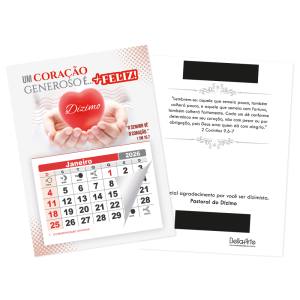 PCL-006 - Calendário Postal c/ refil e imã, para dizimistas