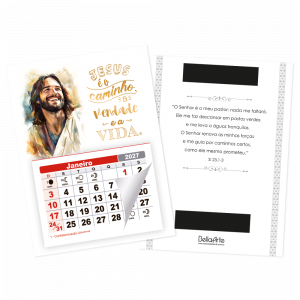 PCL-009 - Calendário Postal Jesus c/ refil e imã