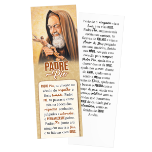 MP-081 - Marca Página - Padre Pio - 50 unidades