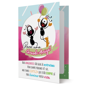 CBM-002 - Cartão Smilinguido Para Uma Grande Amiga CBM-002 - Cartão Smilinguido Para Uma Grande Amiga