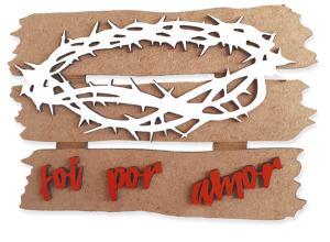 PF-009 - Quadro de Mesa Foi por amor...