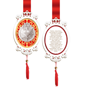 ES-005 - Escapulário de Porta Imaculado Coração de Maria