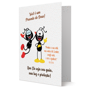 CBM-008 - Cartão Smilinguido Presente de Deus CBM-008 - Cartão Smilinguido Presente de Deus