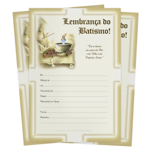 LB-066 - Lembrança de Batismo