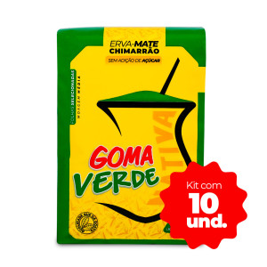 Kit com 10 unidades de Erva-mate Goma Verde - Nativa - Moagem Média