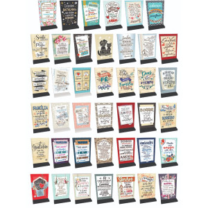 KIT CAIXA C/36 MADEIRINHA COM PAPEL 9,5X16