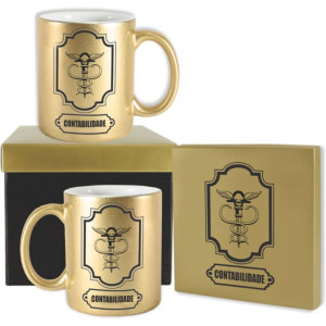 CANECA DOURADA CONTABILIDADE PROFISSÕES 