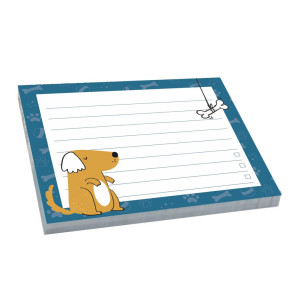 KIT C/2 BLOCOS 60 FLS CADA CACHORRO ... PET CORAÇÃO 1 10X12