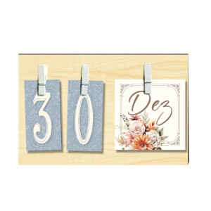 CALENDÁRIO PERMANENTE BEGE 12,5X20