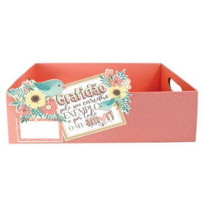 KIT C/6 CAIXAS GRATIDÃO PELO SEU CARINHO...G 8,5X30X19