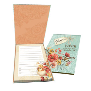 BLOCO PARA ANOTAÇÃO COM 60 FLS SORRIR...PASSARINHO 14,5X11