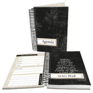 AGENDA COM MENSAGEM NEUTRA 18,5X12