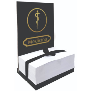 ENFEITE DE MESA COM BLOCO PARA ANOTAÇÕES PROFISSÕES MEDICINA...15X10X7