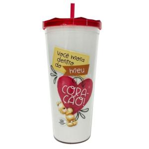 COPO VOCÊ MORA DENTRO DO MEU CORAÇÃO 650 ML 