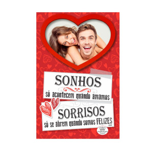 PORTA RETRATO DE MESA P SONHOS SÓ ACONTECEM ...18X11,5