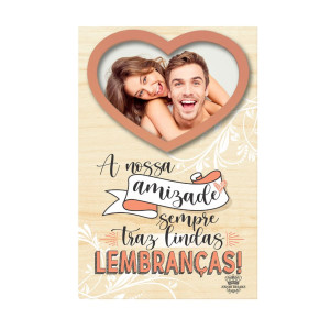 PORTA RETRATO DE MESA P A NOSSA AMIZADE SEMPRE...18X11,5