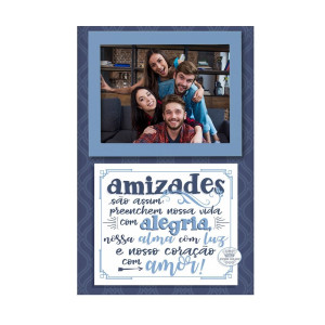 PORTA RETRATO DE MESA P AMIZADES SÃO ASSIM... 18X11,5