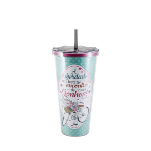 COPO PLÁSTICO A LIBERDADE NOS LEVA AO ENCONTRO...650 ML